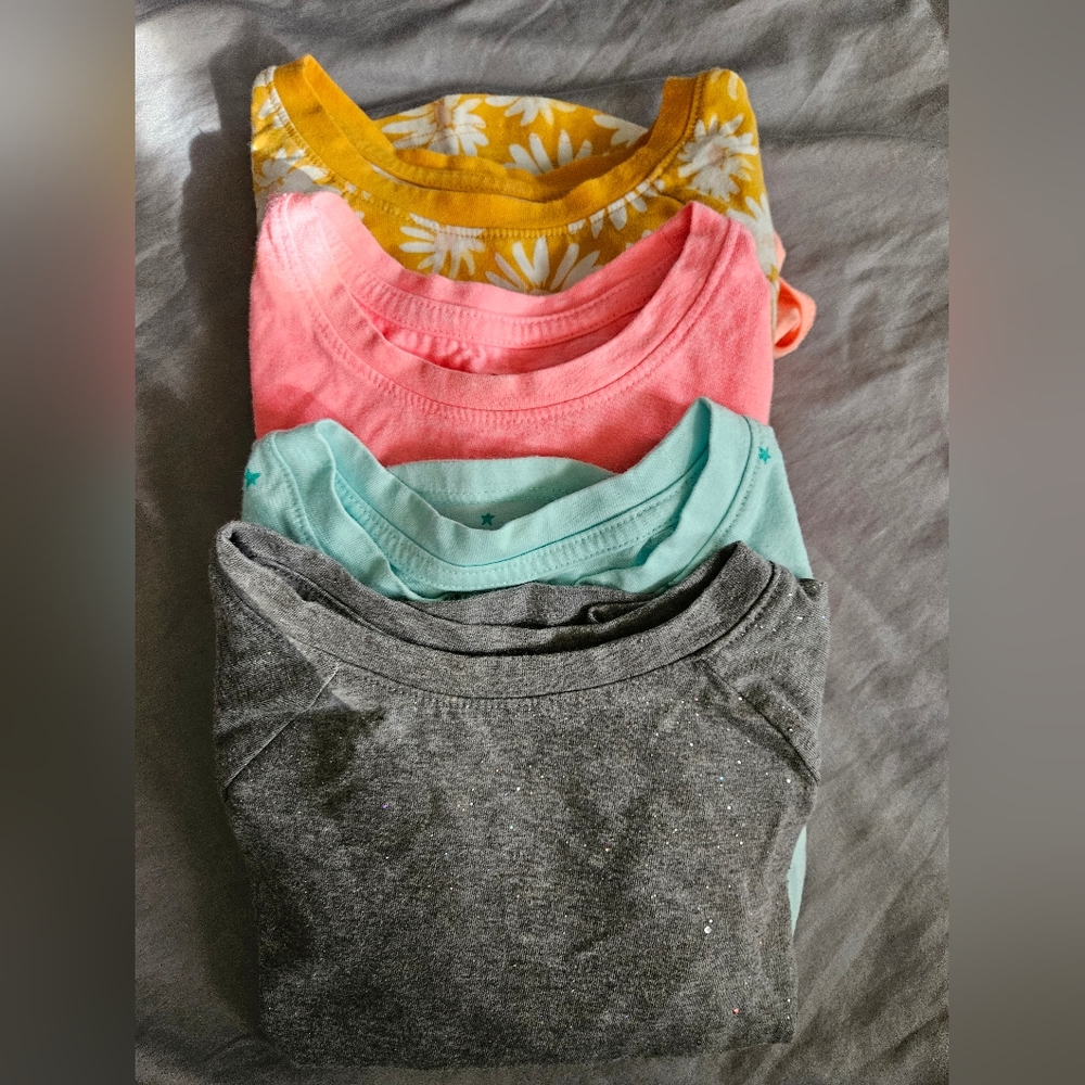Cat & Jack Long Sleeve Tee Bundle - Picture 1 of 2